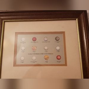 Picture of early rubber core golf balls